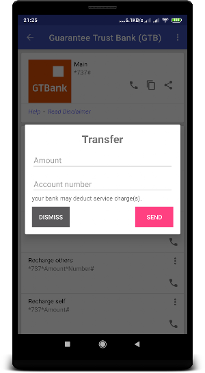 USSD Banking Nigeria Screenshot 2