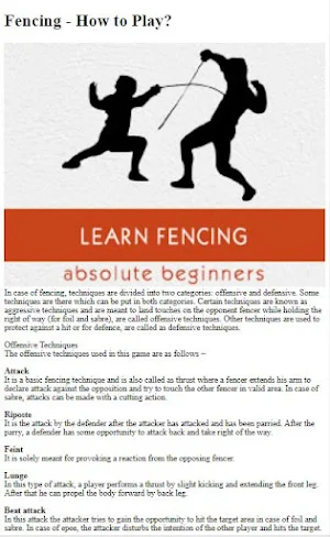 How to Do Fencing Techniques Screenshot 1