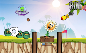 Flower Shooting Alien 3D Game Screenshot 3