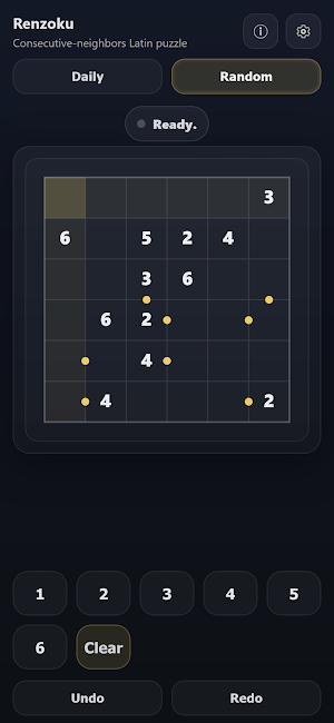 Renzoku - Consecutive Puzzle Screenshot 0