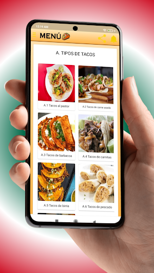 Recetas de Tacos de México Screenshot 1