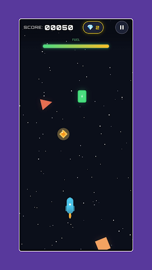 Rocket Rise: Dodge & Space Run Screenshot 2