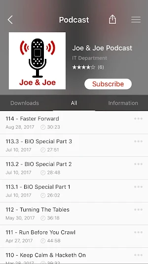 J&J Podcasts Screenshot 2