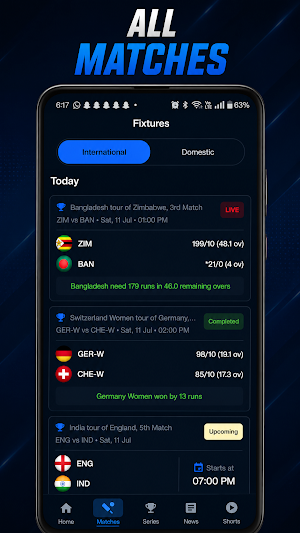 Wikto: Cricket Live Line Score Screenshot 2