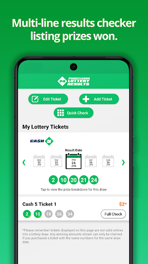 Pennsylvania Lottery Results Screenshot 2
