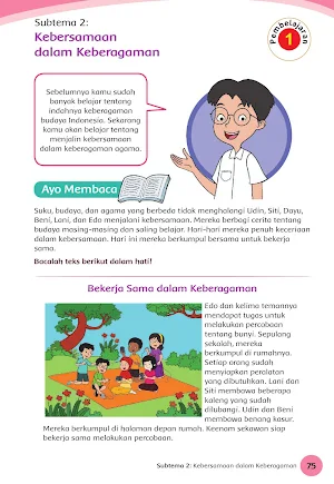 Buku Kelas 4 Tema 1 K13 Screenshot 3
