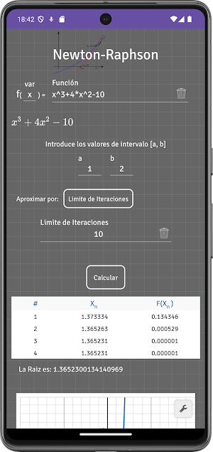 Numerical Methods: Calculator Screenshot 1