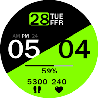 Key030 Digital Watch Face