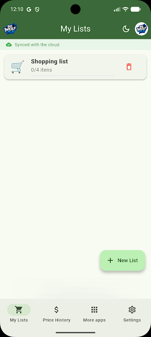 Shopping List: Supermarket Screenshot 0