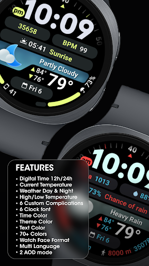 PRADO 97 Weather Watch Face Screenshot 1