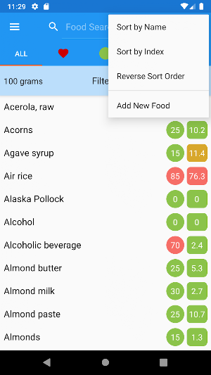 Glycemic Index and Load Screenshot 2