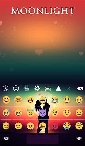 Moonlight Animated Keyboard + Live Wallpaper Screenshot 3