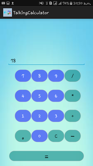 Talking Calculator Screenshot 0