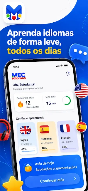 MEC Idiomas: Inglês e Espanhol Screenshot 0