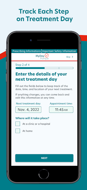 MyDay Pompe Screenshot 2