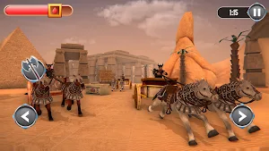 Ancient Oasis: Cart Clash Game Screenshot 0