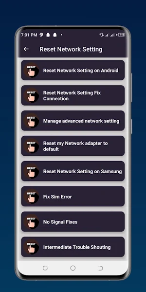 Reset Network Settings Help Screenshot 1