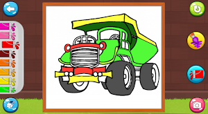 Coloring big dump truck Screenshot 1