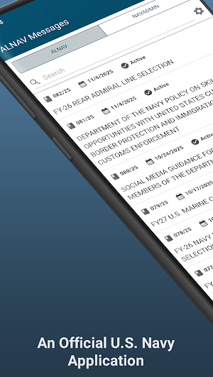 MyNavy Messages Screenshot 0