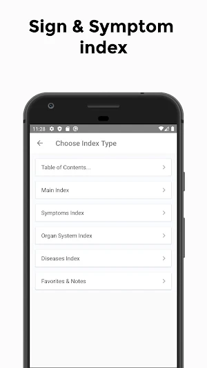 MobileDDx - Pocket Differential Diagnosis Tool Screenshot 1