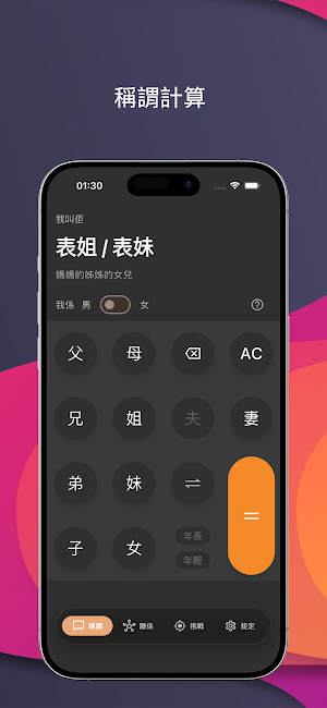 點稱呼Plus - 親戚稱謂計算器 Screenshot 1