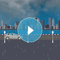 Cityscape animated weather backgrounds add-on