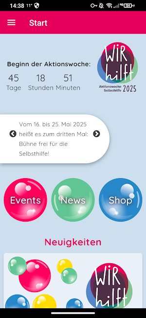 Aktionswoche Selbsthilfe 2025 Screenshot 1