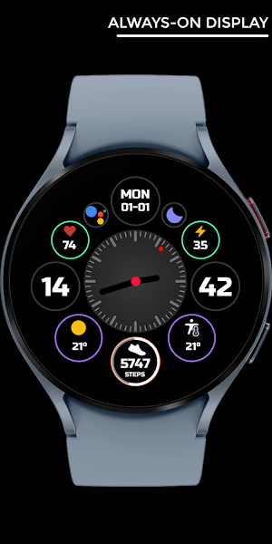 Nighty Hybrid 05 - watch face Screenshot 2