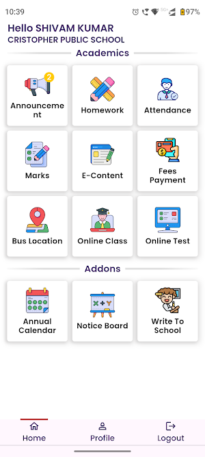 CRISTOPHER PUBLIC SCHOOL Screenshot 1
