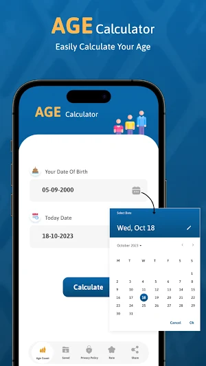 Age Calculator And Calendar Screenshot 1
