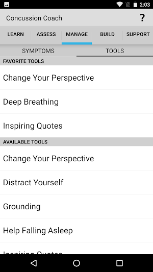 Concussion Coach Screenshot 2