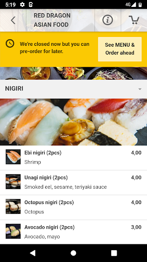 Red Dragon Asian Food Screenshot 2