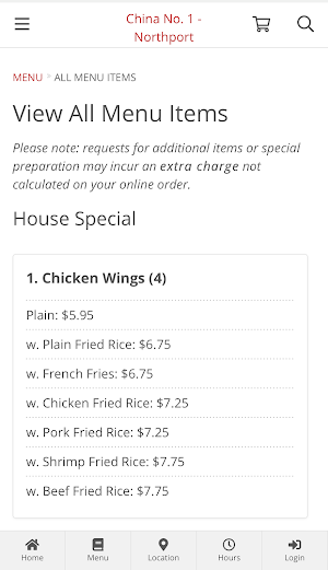 China No. 1 - Northport Order Screenshot 1