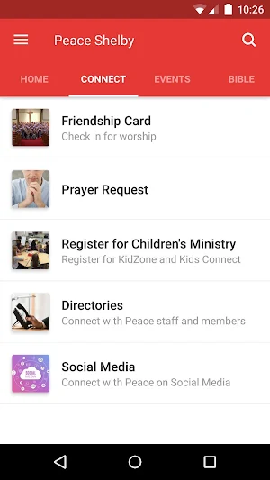 Peace Shelby App Screenshot 1