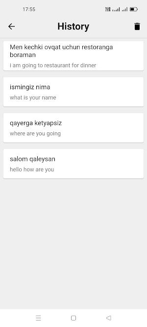 Uzbek To English Translator Screenshot 2