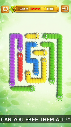Caterpillar Escape Maze Puzzle Screenshot 2