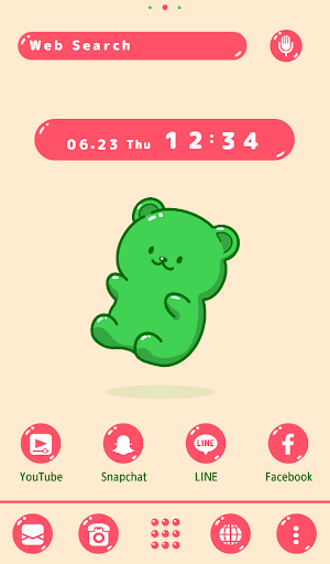 Happy Bear Theme +HOME Screenshot 0