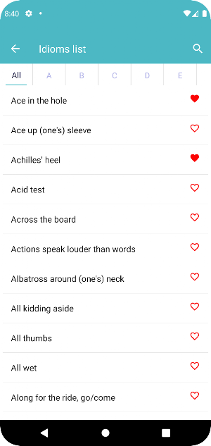 English Idioms Screenshot 1