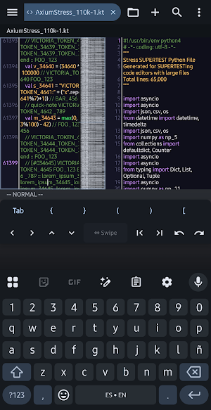 Axium Code Editor Screenshot 1
