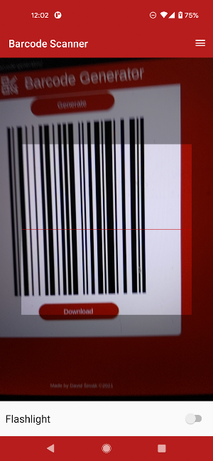 Barcode Scanner Screenshot 2
