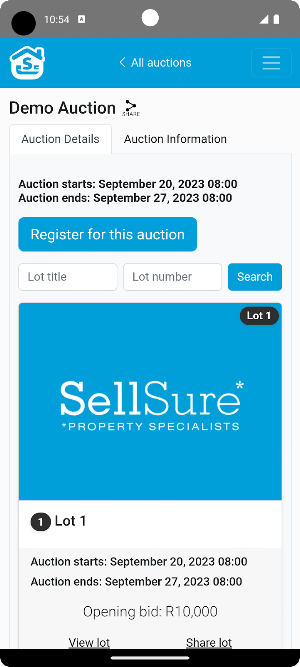 SellSure Property Specialists Screenshot 1