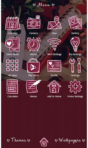 Cute Theme-Rosy Roses- Screenshot 2
