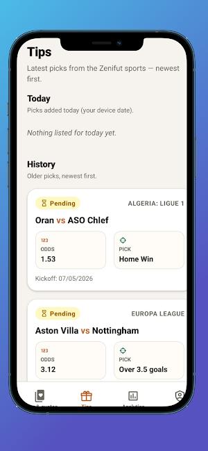 Zenifut Sports Screenshot 2
