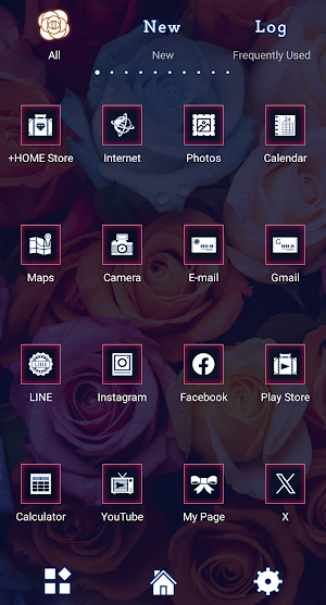 Colorful Roses Theme +HOME Screenshot 2