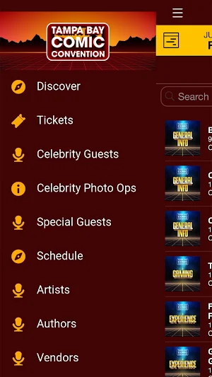 Tampa Bay Comic Convention Screenshot 1