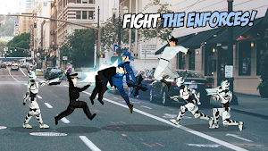 Super Soldier vs Justice Bot Street Brawl Screenshot 3