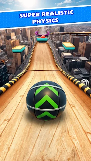 Crazy Sky Ball Rolling Game Screenshot 0