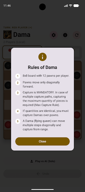 Dama Screenshot 1