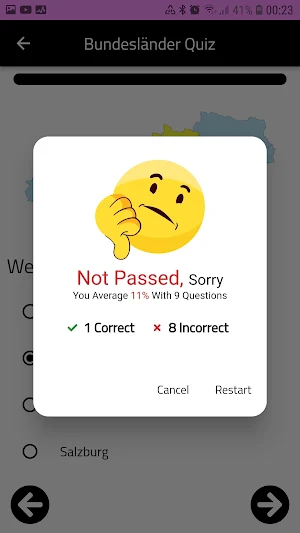 Österreich Bundesländer Quiz Screenshot 2