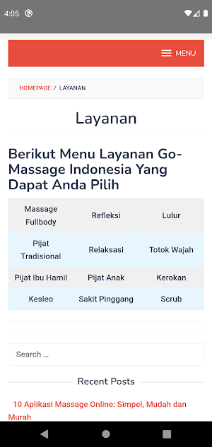 Go Massage Indonesia Screenshot 2